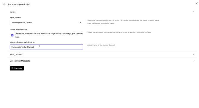 LensAI Immunogenicity Output